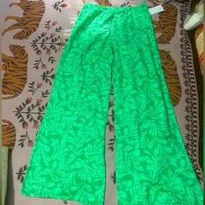 🌴HURLEY linen tropical flare pants🌴